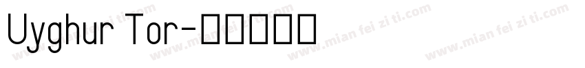 Uyghur Tor字体转换